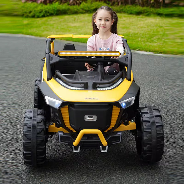Children's Electric Vehicle with Double Seats Four Wheel Remote Control Car