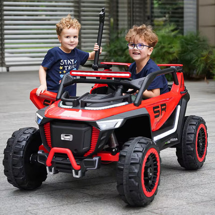 Children's Electric Vehicle with Double Seats Four Wheel Remote Control Car