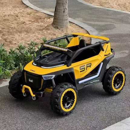 Children's Electric Vehicle with Double Seats Four Wheel Remote Control Car