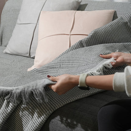 Sofa Blanket- Double Sided - Grey 180*300cm