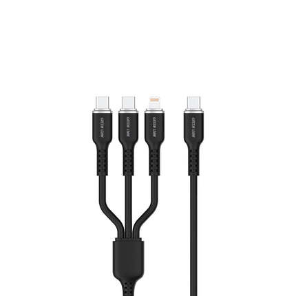 3 in1 Silicone Cable - Black