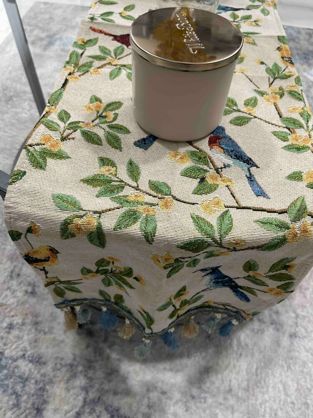 Vintage Countryside Jacquard Weave Table Runner 30*200cm