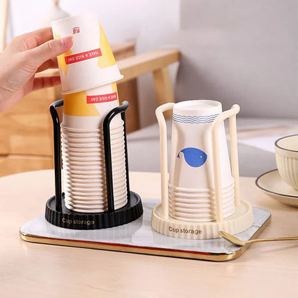 Plastic Drink Cup Holder OffWhite