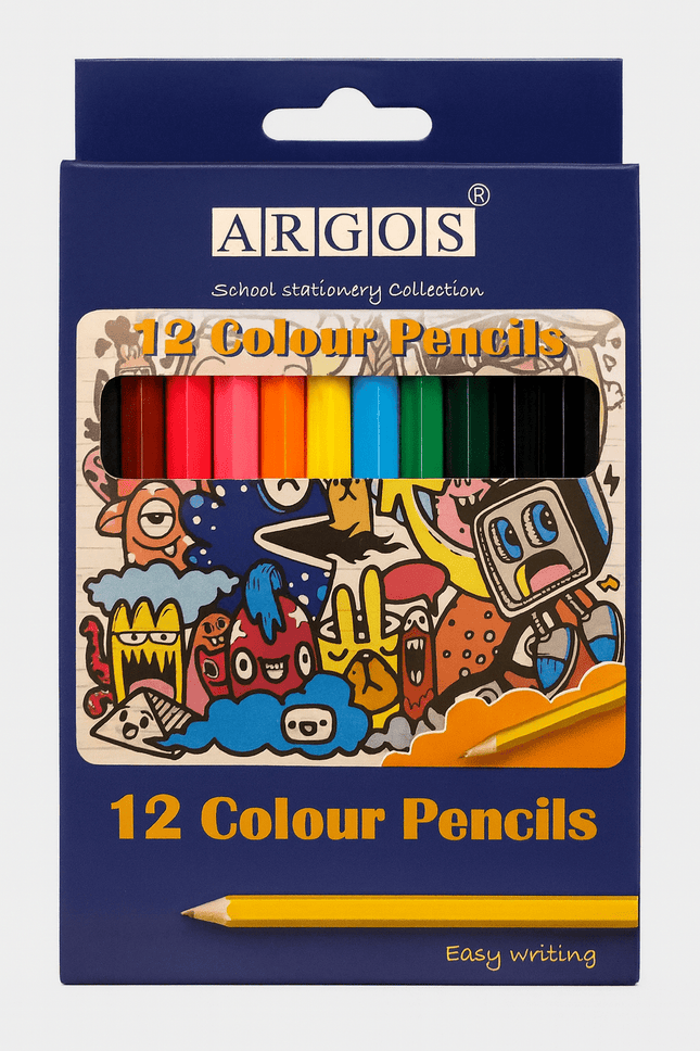 Argos small 12 Colour Pencils - SmartSouks