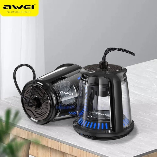 AWEI Waterproof Wireless Speaker With 360 Colored Symphony Lights - SmartSouks
