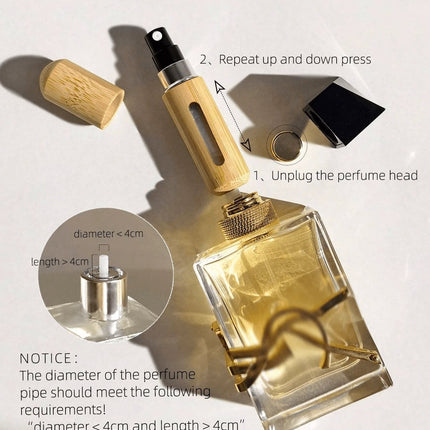 Bamboo Perfume Atomizer 5ml - SmartSouks