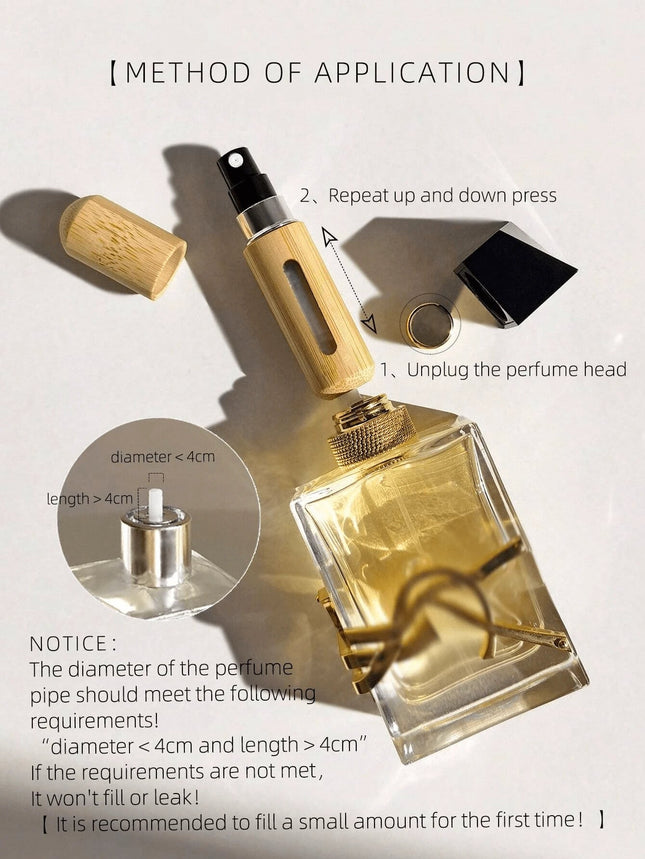 Bamboo Perfume Atomizer 5ml - SmartSouks