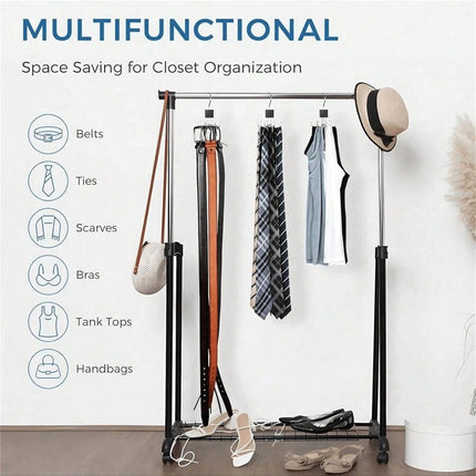 Belt Hanger, Closet Belt Organizer/ Black - SmartSouks
