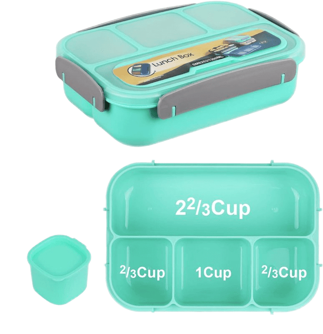 Bento Lunch Box 1300ml GreenSchool Lunch Box