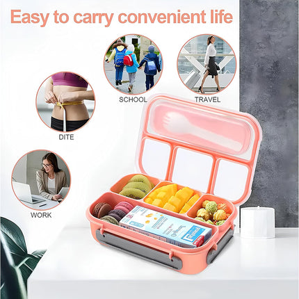 Bento Lunch Box 1300ml Pink - SmartSouks