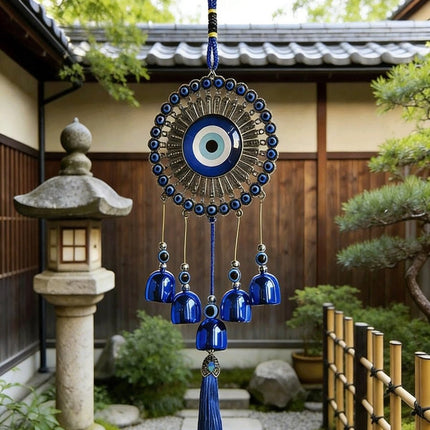 Blue Evil Eye Wind Chime – Lucky Hanging DecorationWind Chime
