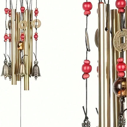 Bronze Wind Chime with Bells and Coins - SmartSouks