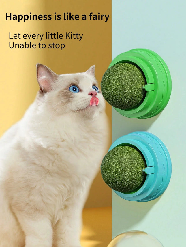 Catnip Ball With Rotating Feature For Grinding Teeth And Cleaning - SmartSouks