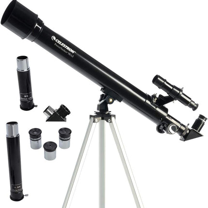 Celestron Powerseeker 50Az Refractor Telescope, Black, 50 Mm Aperture - SmartSouks