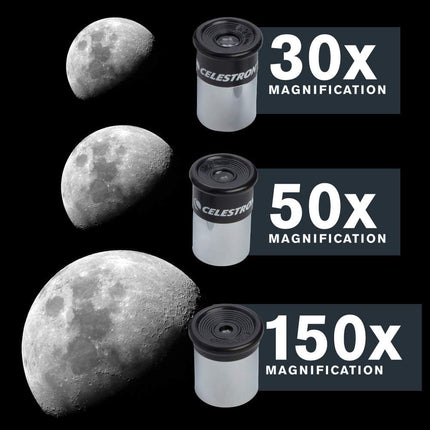 Celestron Powerseeker 50Az Refractor Telescope, Black, 50 Mm Aperture - SmartSouks
