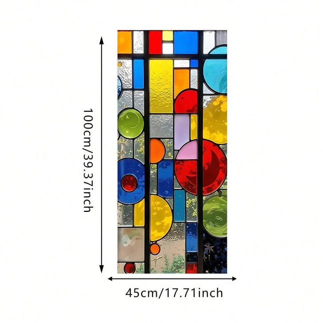 Colorful Geometric Window Film – European 45*100CMWindow Film