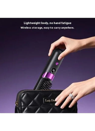 Cordless Ceramic Hair Straightener Hot Comb - SmartSouks