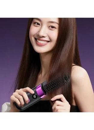 Cordless Ceramic Hair Straightener Hot Comb - SmartSouks