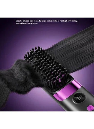 Cordless Ceramic Hair Straightener Hot Comb - SmartSouks