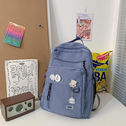 Cute Blue School Backpack - SmartSouks