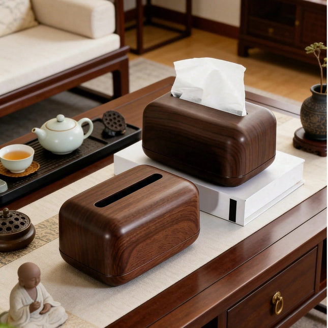 Dark Brown Large-Capacity Tissue Box - SmartSouks