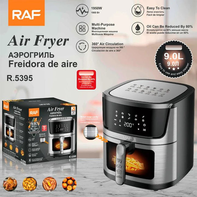Digital Stainless Steel Air Fryer 9L – 1950W - SmartSouks
