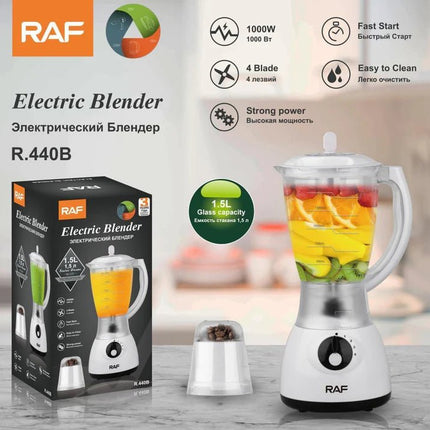 Electric Blender 4 Stainless Steel Blades 1000W 1.5 L - SmartSouks