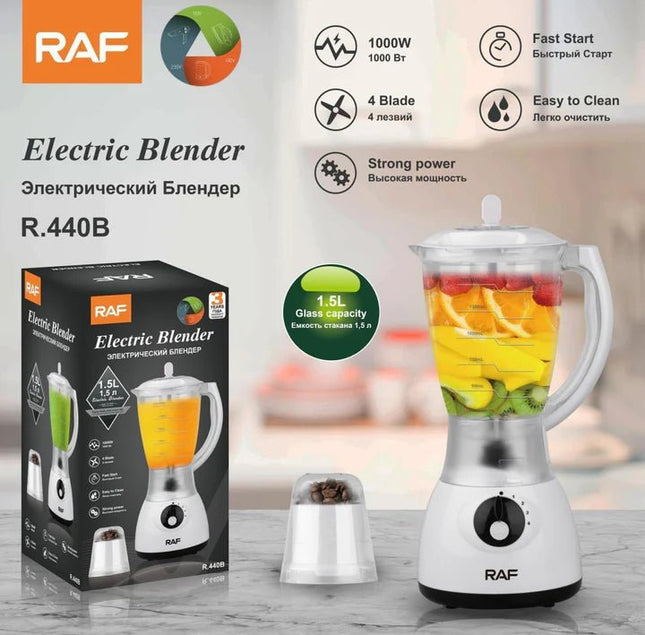 Electric Blender 4 Stainless Steel Blades 1000W 1.5 L - SmartSouks