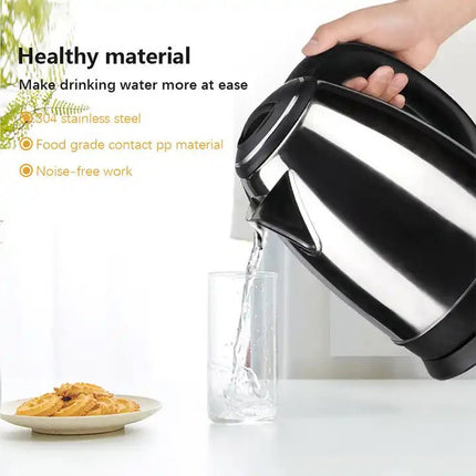 Electric Kettle Water Warmer 2L Stainless Steel - SmartSouks