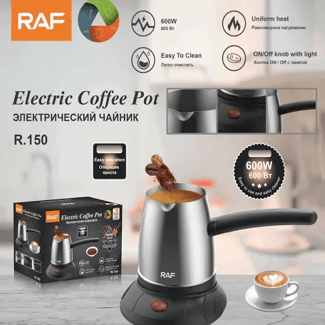 Electric Turkish Coffee Maker- Stainless Steel Kettle 500ml - SmartSouks