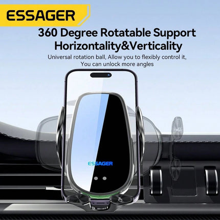 Essager Qi 15W Wireless Car Charger & Vent Mount - SmartSouks