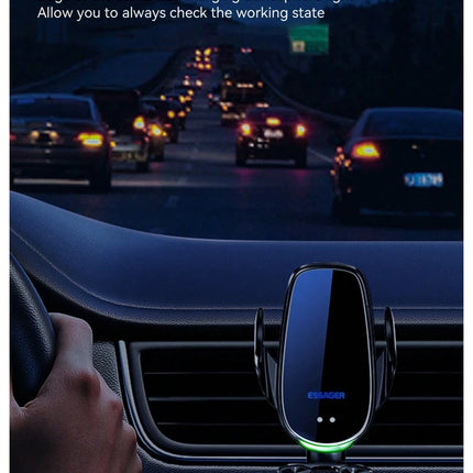 Essager Qi 15W Wireless Car Charger & Vent Mount - SmartSouks