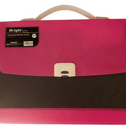 Expanding File W/Handle 13-Pkts Pink / KINARY - SmartSouks