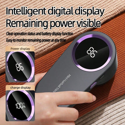 Fabric Shaver Rechargeable Lint Remover - Gray Purple - SmartSouks