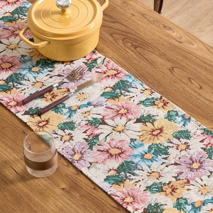 Floral Jacquard Table Runner 30*200cm - SmartSouks