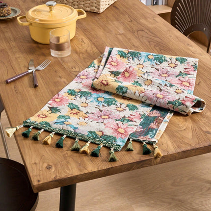 Floral Jacquard Table Runner 30*200cm - SmartSouks
