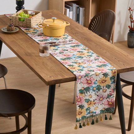Floral Jacquard Table Runner 30*200cm - SmartSouks
