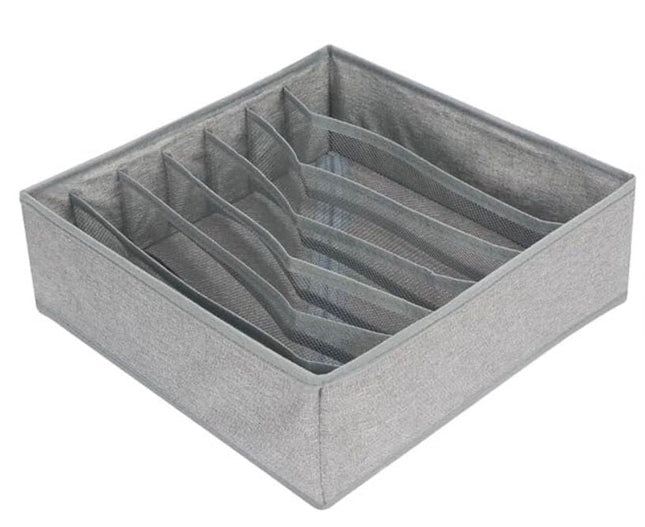 Foldable Closet Sock & Underwear Drawer Organizer (7 Partitions) - SmartSouks