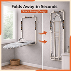 Foldable Wall-Mounted Ironing Board (110x33cm)