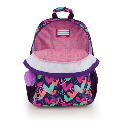 Gabol School Backpack 1 Parts Kokoro Hearts 31x41x16cm237806/2026 Purple