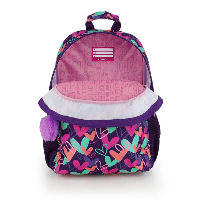 Gabol School Backpack 1 Parts Kokoro Hearts 31x41x16cm237806/2026 Purple