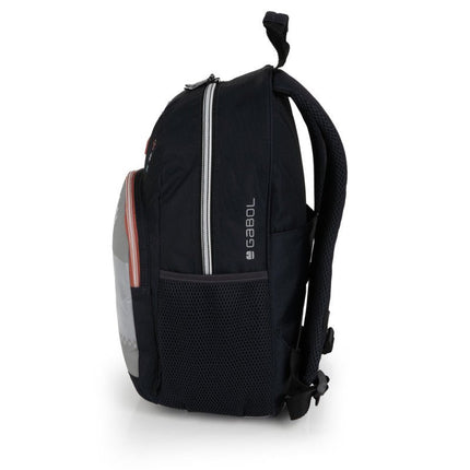 Gabol School Backpack 1 Parts Trick 31x41x16cm238506/2026 Grey-Black