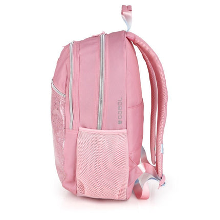 Gabol School Backpack 2 Parts Glam 34x46x20cm237696/2026 Pink