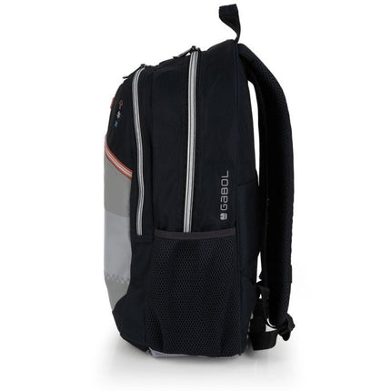 Gabol School Backpack 2 Parts Trick 34x46x20cm238596/2026 Grey-Black