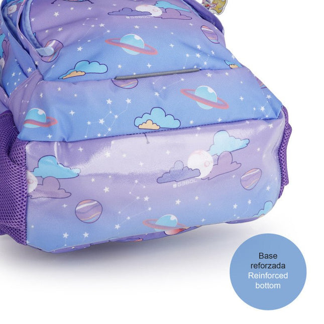Gabol School Backpack 3 Parts Cosmos 32x44x18cm237440/2026 Light Purple
