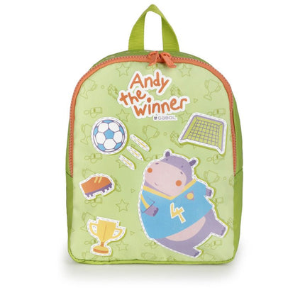 Gabol School Backpack Small 1 Part Andy Staff 25x31x11cm237362/2026 Green