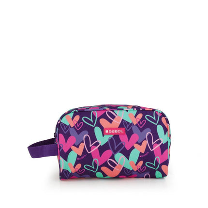 Gabol School Cosmetic Bag Kokoro Hearts 24x15x11cm237888/2026 Purple