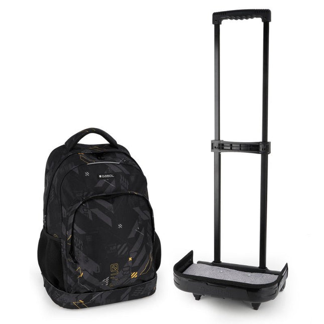 Gabol School Detachable Trolley Backpack Byte 34x46x20cm238684/2026 Black