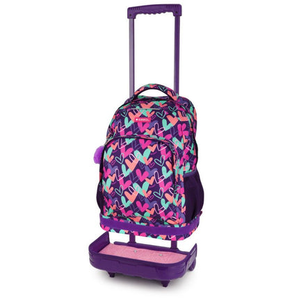 Gabol School Detachable Trolley Backpack Kokoro Hearts 34x46x20cm237884/2026 Purple