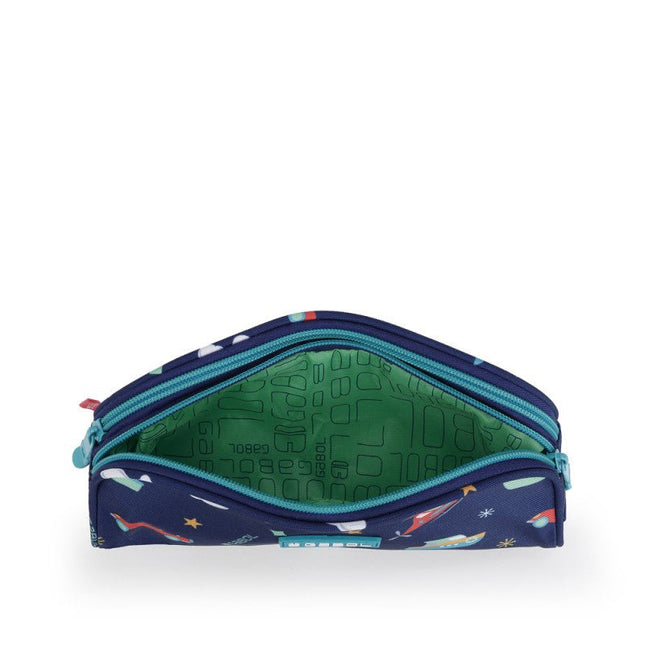 Gabol School Pencil Case 2 Parts Speedy 22x8x6cm238231/2026 Navy blue